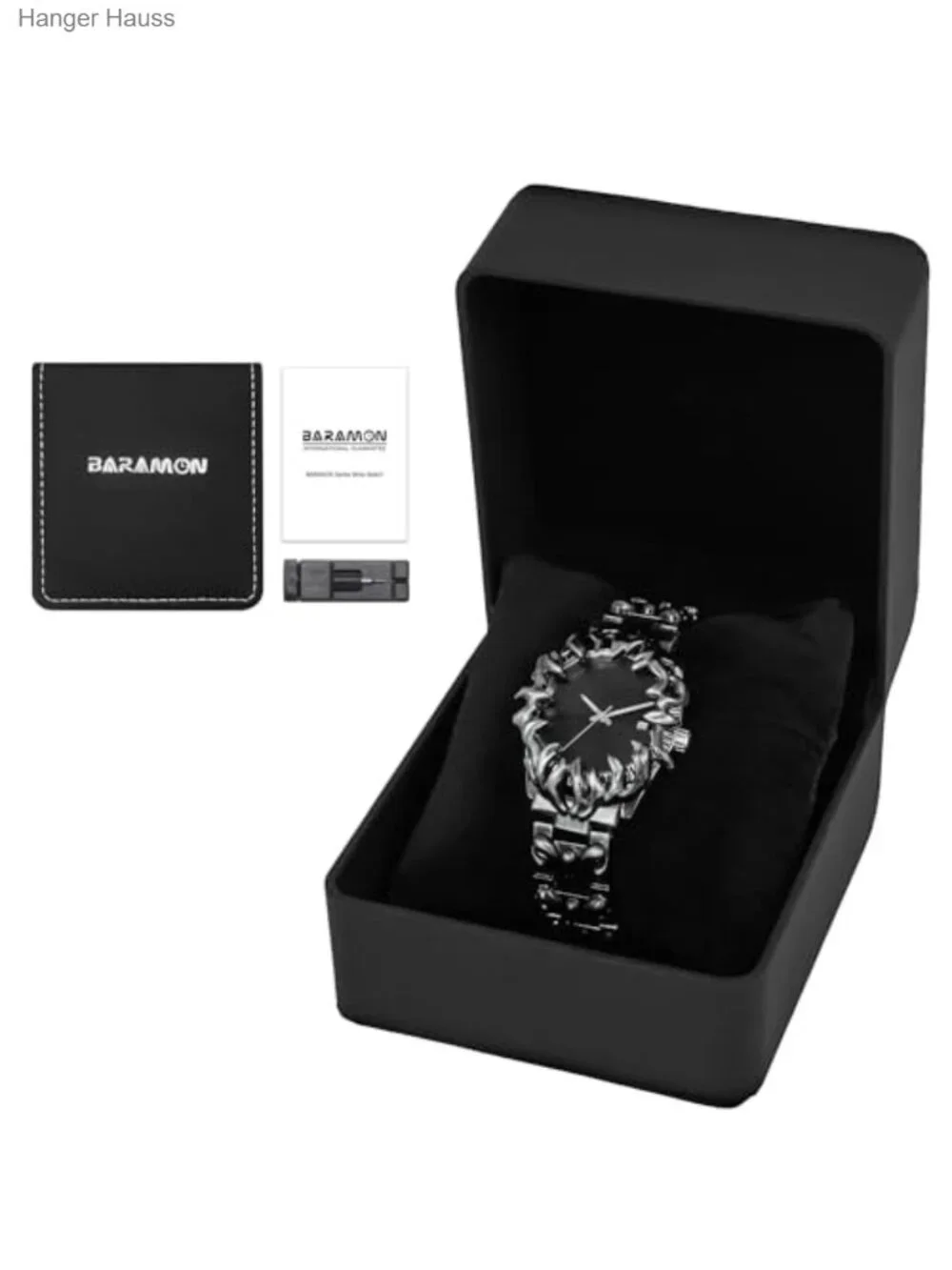 Gothic Steampunk Men's Wrist Watch Stainless Steel Bracelet